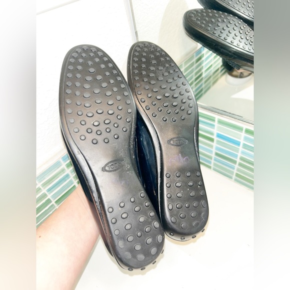 TOD’S The Navy Patent Leather Timeless Driving Loafer Italian Made SZ: 9 - Picture 11 of 16